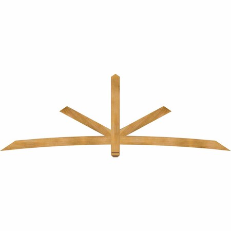 Ekena Millwork Alberta Rough Sawn Timber Gable Bracket, Western Red Cedar, 108"W x 36"H x 4"D x 4"F, 8/12 Pitch GBW108X36X0404ALB00RWR